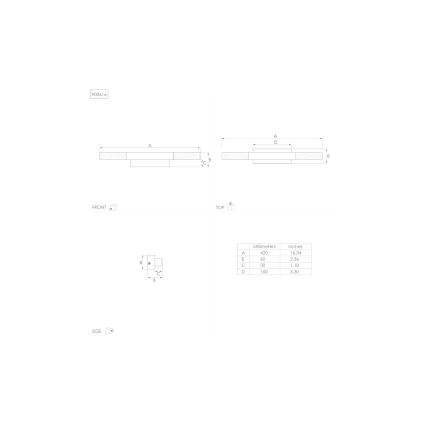 Eglo - LED Badezimmer-Spiegelleuchte LED/8,9W/230V IP44
