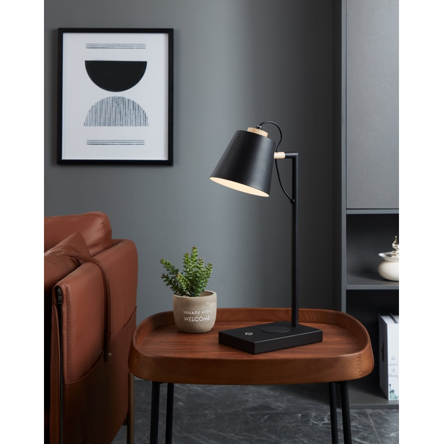 Eglo 900626 - Dimmbare LED-Lampe mit kabellosem Laden LACEY LED/5,5W/230V