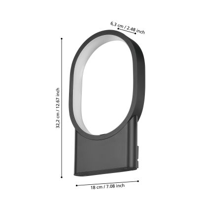 Eglo - LED-Wandleuchte LED/10,8W/230V