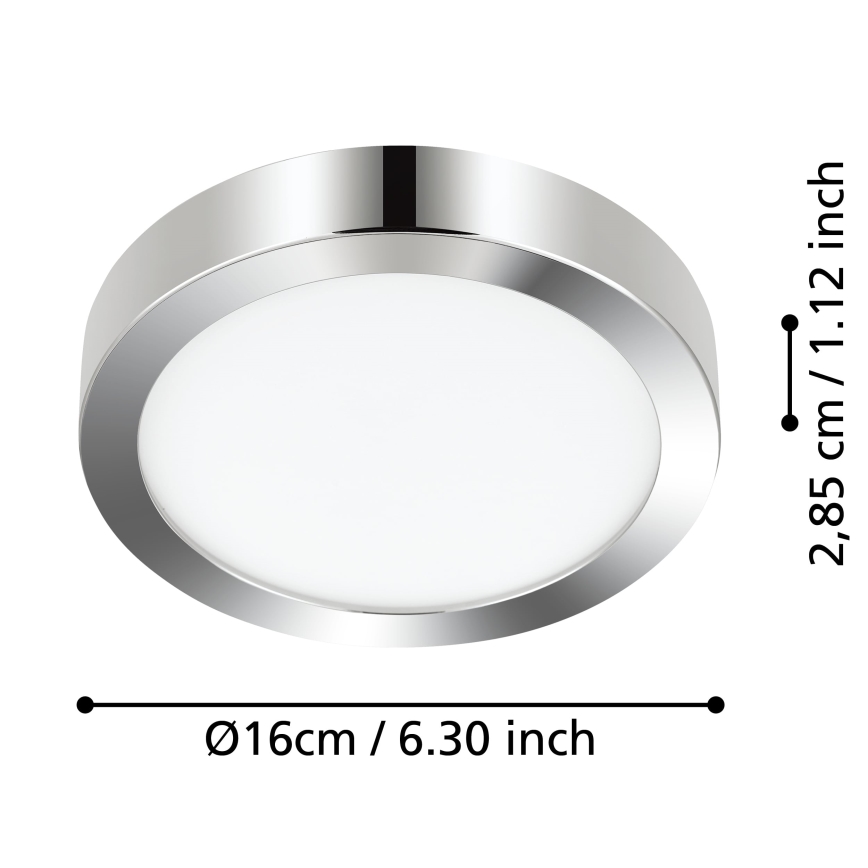 Eglo - LED-Deckenleuchte für Badezimmer LED/11W/230V IP44 glänzendes Chrom