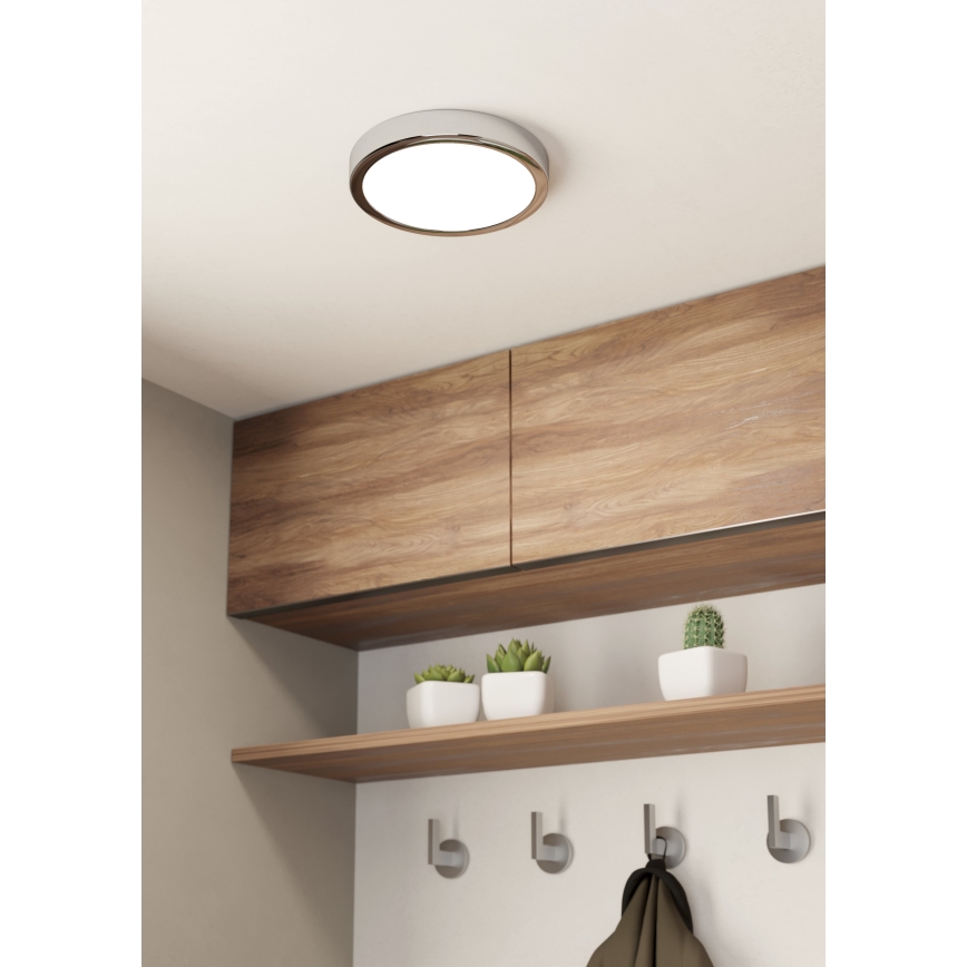 Eglo - LED-Deckenleuchte für Badezimmer LED/17W/230V IP44 glänzendes Chrom