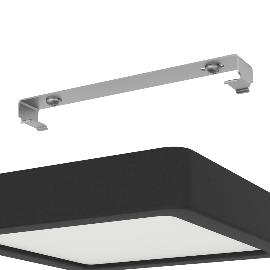 Eglo - LED-Badezimmer-Deckenleuchte LED/11W/230V IP44 schwarz 16x16 cm