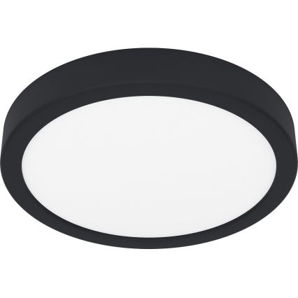 Eglo - LED-Badezimmer-Deckenleuchte LED/17W/230V schwarz IP44 Ø 21 cm