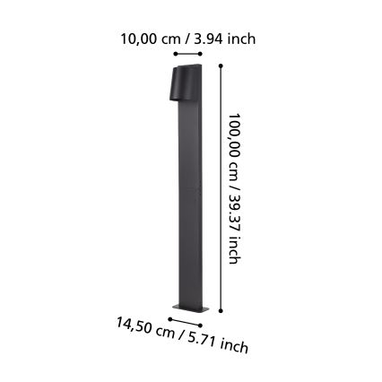 Eglo - LED-Außenleuchte 1xGU10/4,6W/230V IP54