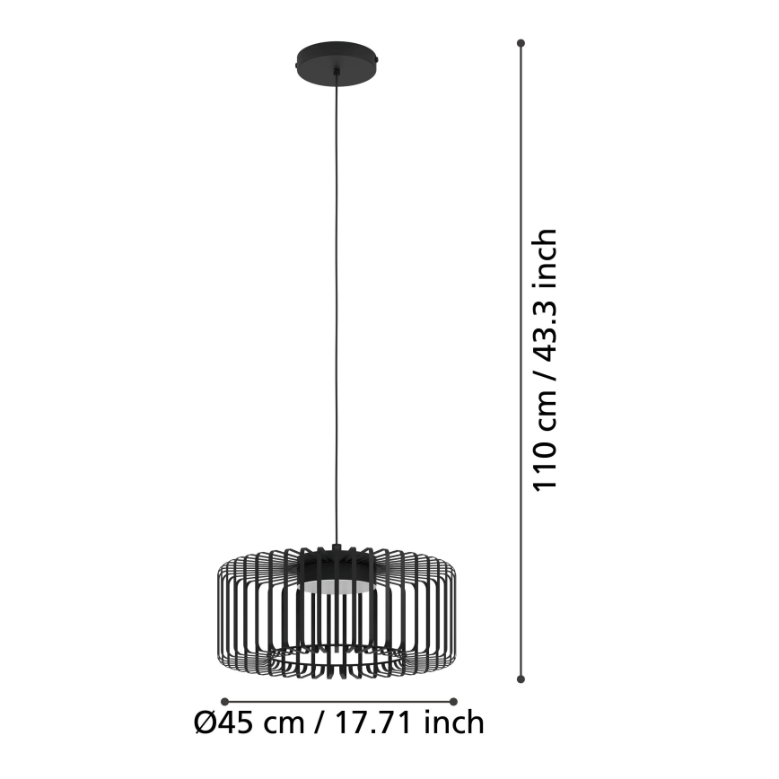 Eglo - Dimmbare LED-RGBW-Hängeleuchte LED/22W/230V 2700-6500K