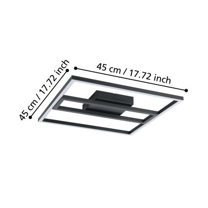 Eglo - Dimmbare LED-RGBW-Deckenleuchte LED/21W/230V