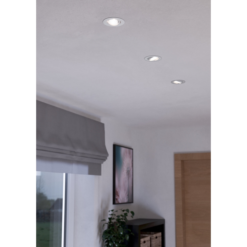 Eglo - SET 3x Dimmbare LED-Leuchte 3xLED/6W/230V weiß
