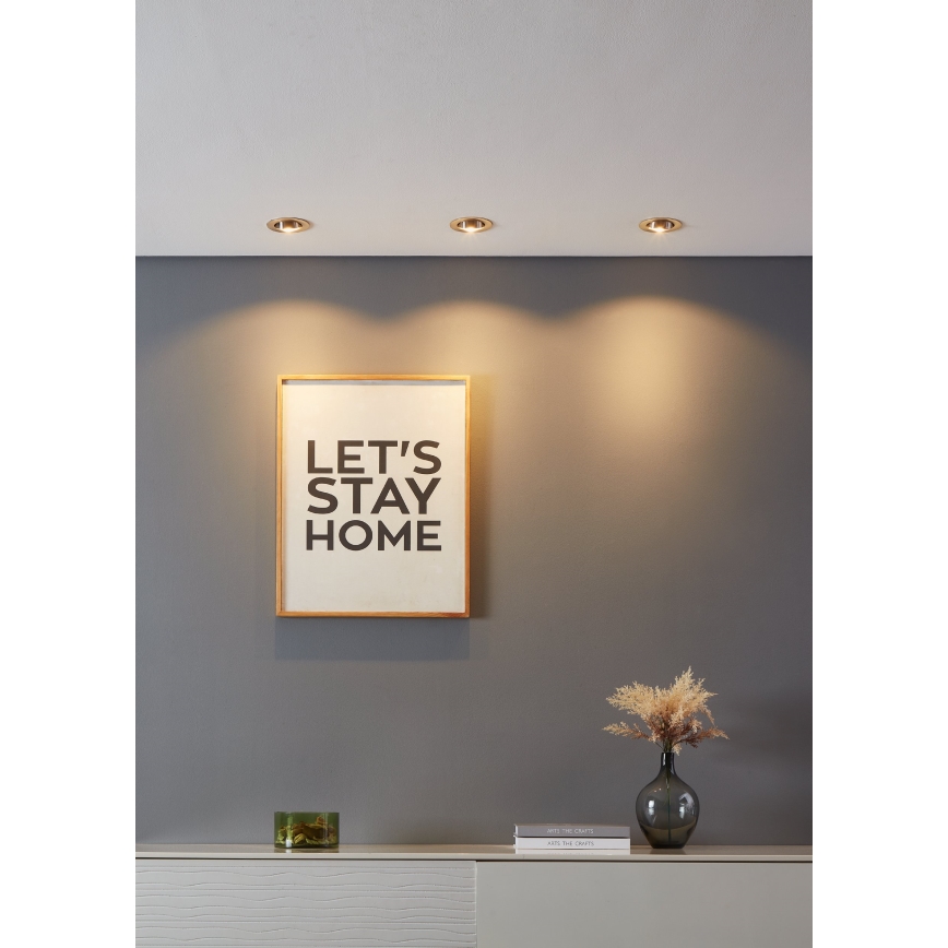 Eglo - SET 3x Dimmbare LED-Leuchte 3xLED/6W/230V matt Chrom
