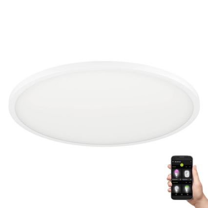 Eglo - Dimmbare LED-Deckenleuchte LED/33,5W/230V d 45 cm weiß