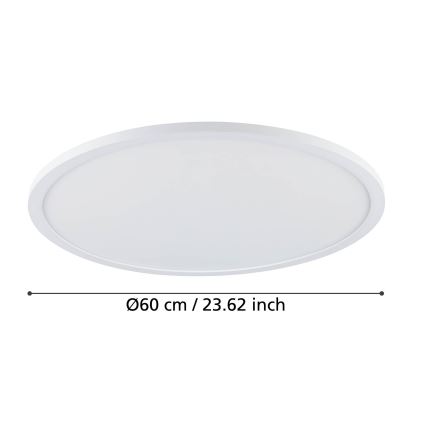 Eglo - Dimmbare LED-Deckenleuchte LED/41W/230V d 60 cm weiß