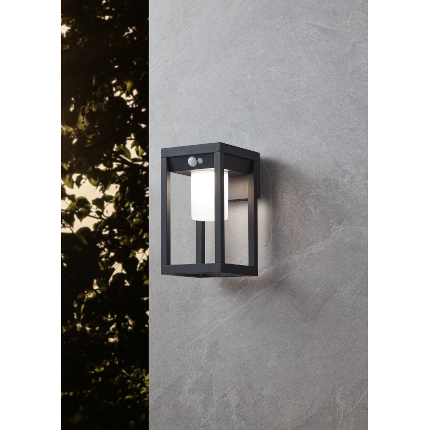 Eglo - LED-Solarwandleuchte mit Sensor LED/3,7W/3,7V 2000 mAh IP44