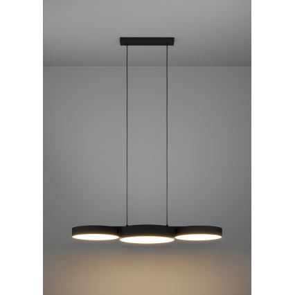 Eglo - Dimmbare LED-RGBW-Hängeleuchte an Schnur 3xLED/7,5W/230V 2700-6500K schwarz