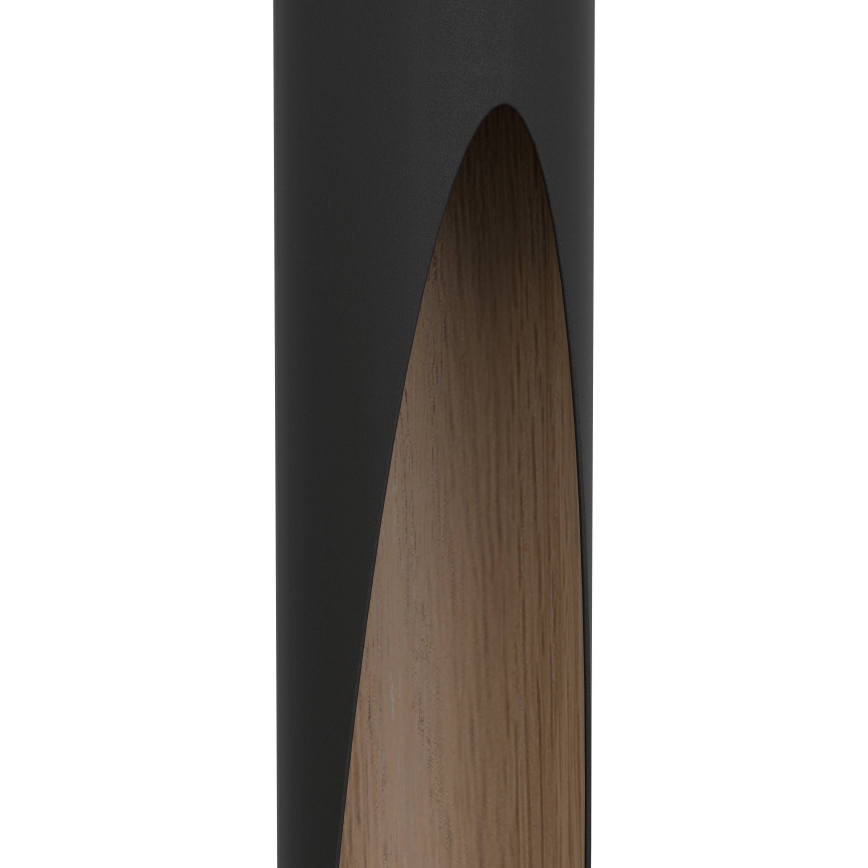 Eglo - LED-Hängeleuchte an Schnur 1xGU10/4,5W/230V schwarz/braun