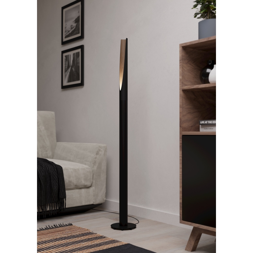 Eglo - LED-Stehlampe 1xGU10/4,5W/230V schwarz/braun