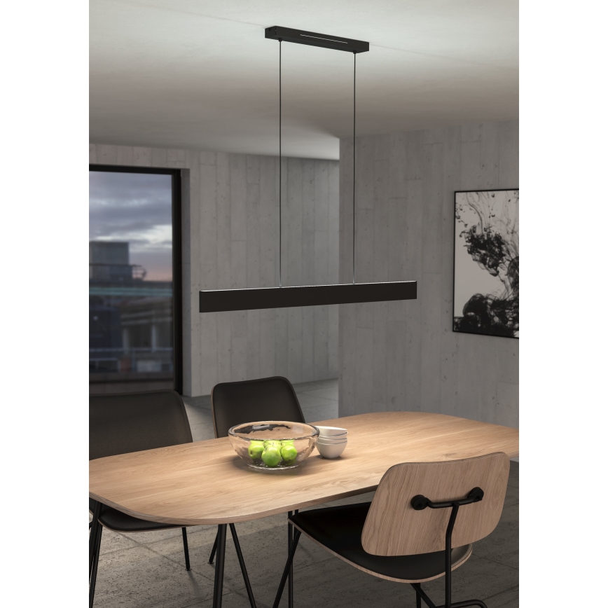 Eglo - Dimmbare LED-RGBW-Hängeleuchte an Schnur LED/38W/230V 2700-6500K schwarz