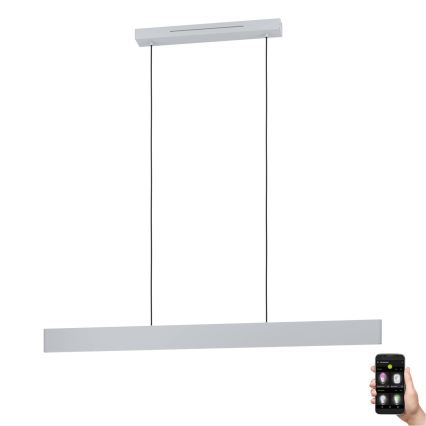 Eglo - Dimmbare LED-RGBW-Hängeleuchte an Schnur LED/38W/230V 2700-6500K weiß