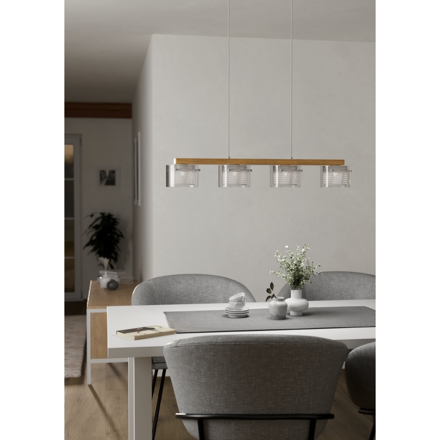 Eglo - Dimmbare LED-RGBW-Hängeleuchte 4xLED/3,7W/230V 2700-6500K