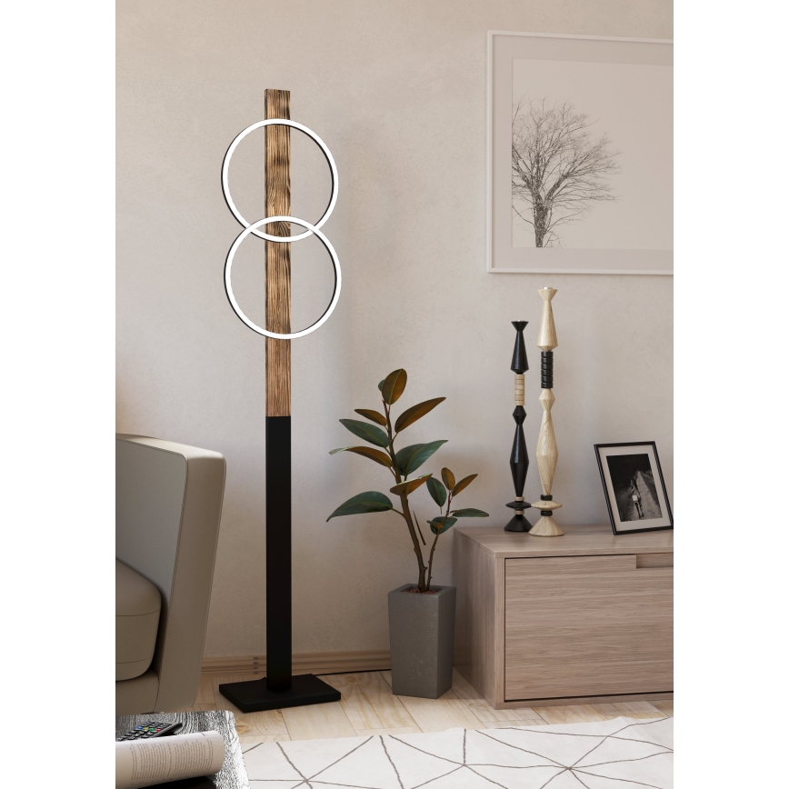 Eglo - LED-Stehleuchte 2xLED/12W/230V 3000K braun/schwarz