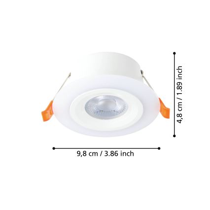 Eglo - LED-Einbauleuchte LED/4,8W/230V weiß