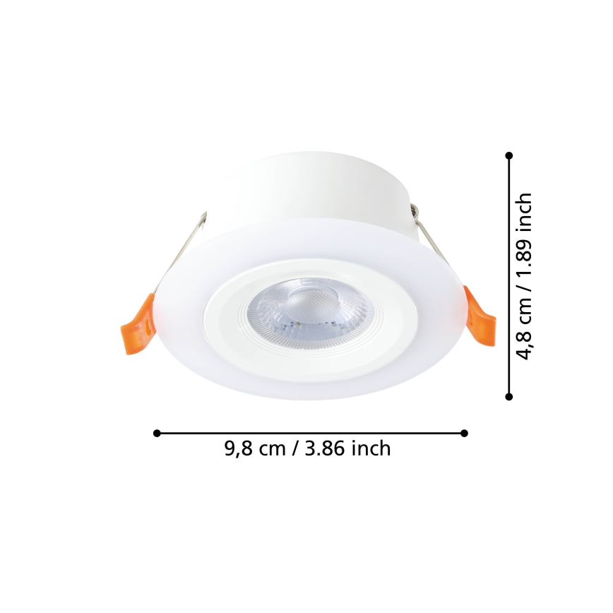 Eglo - 3er-Set LED-Einbauleuchten LED/4,8W/230V weiß