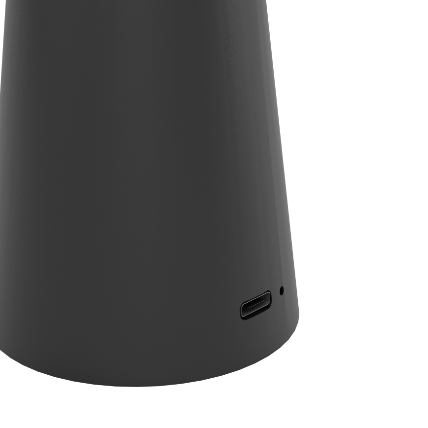 Eglo - Dimmbare LED-Außenleuchte mit Touch-Funktion  LED/2,8W/5V 2400K/3000K/4000K 5200 mAh IP54 schwarz