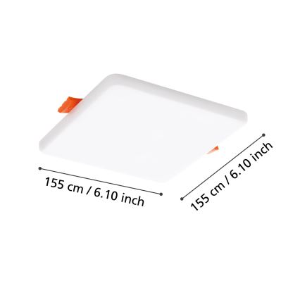 Eglo - LED-Deckenleuchte für Badezimmer LED/11,5W/230V 15,5x15,5 cm IP65