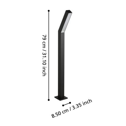 Eglo - LED Außenleuchte 2xLED/4,5W/230V IP44 schwarz
