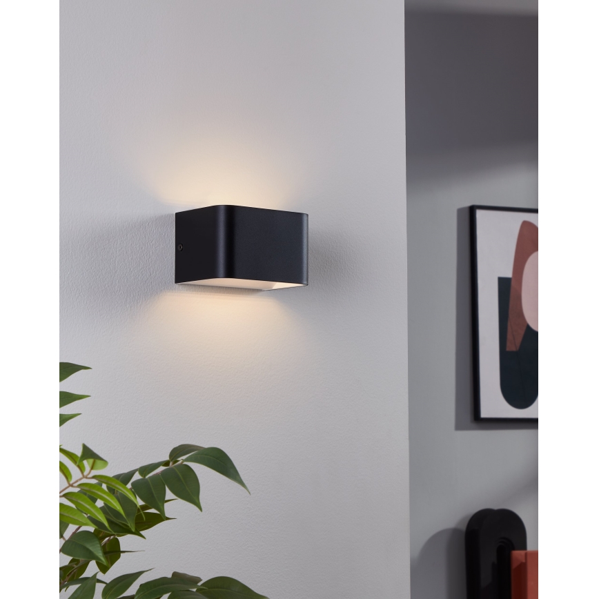 Eglo - LED-Wandleuchte LED/6W/230V 3000K schwarz