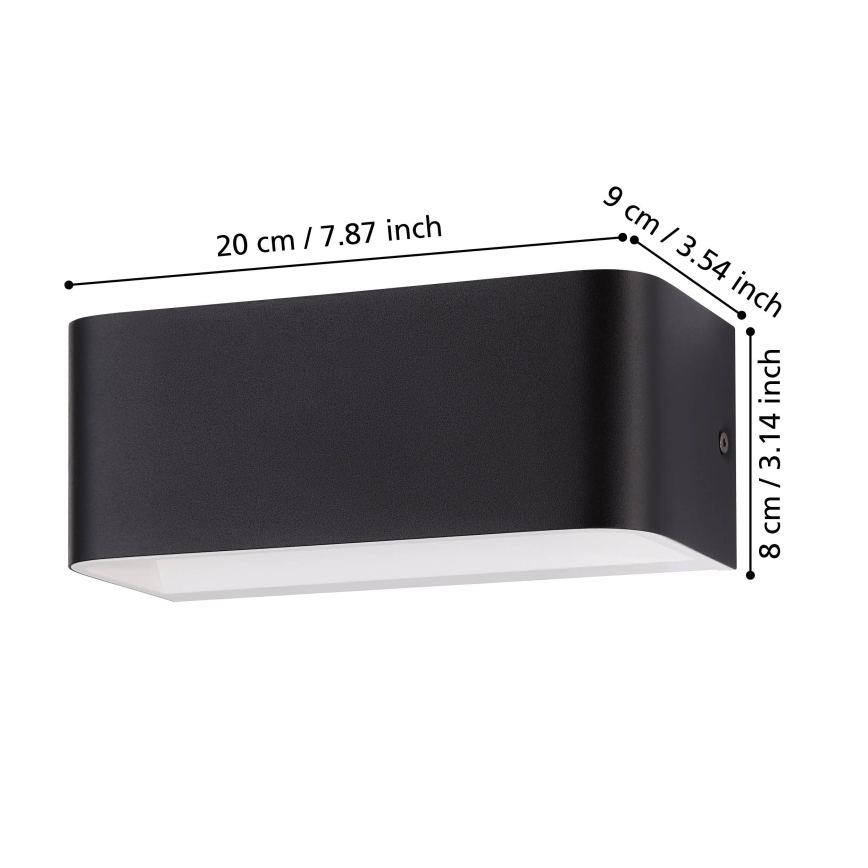 Eglo - LED-Wandleuchte LED/10W/230V 3000K schwarz