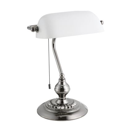 Eglo - Tischleuchte 1xE27/60W/230V weiß/glänzendes Chrom