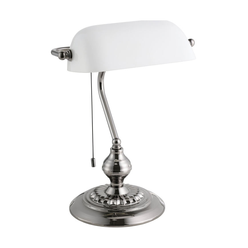 Eglo - Tischleuchte 1xE27/60W/230V weiß/glänzendes Chrom