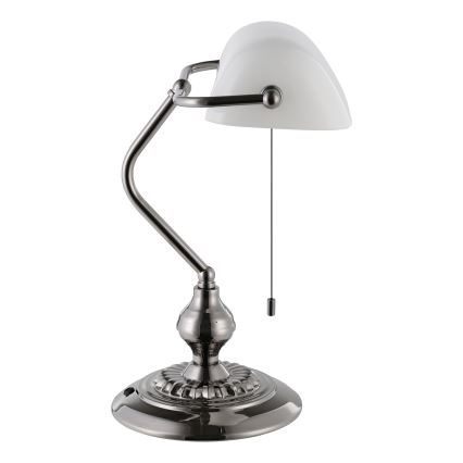 Eglo - Tischleuchte 1xE27/60W/230V weiß/glänzendes Chrom