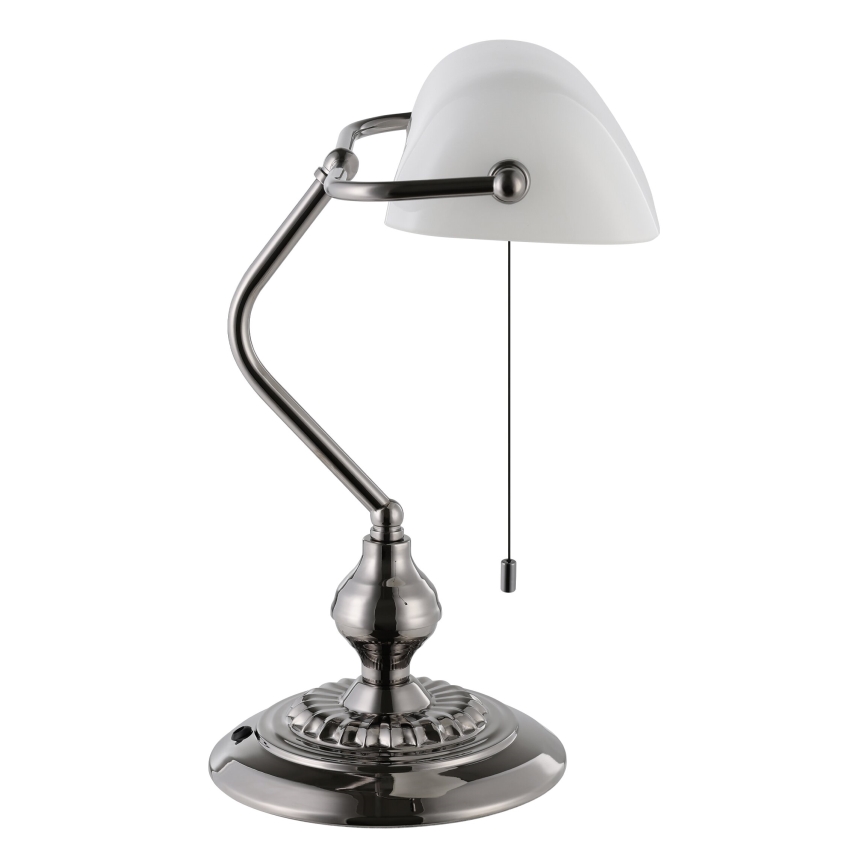 Eglo - Tischleuchte 1xE27/60W/230V weiß/glänzendes Chrom