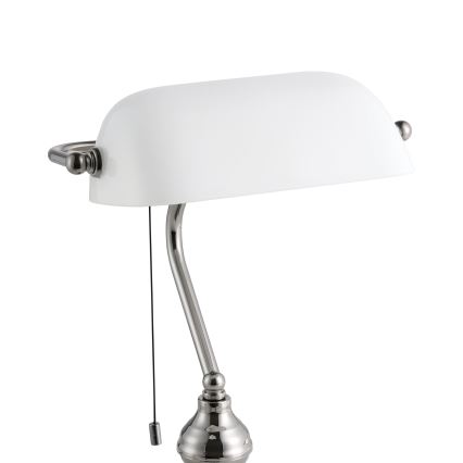 Eglo - Tischleuchte 1xE27/60W/230V weiß/glänzendes Chrom