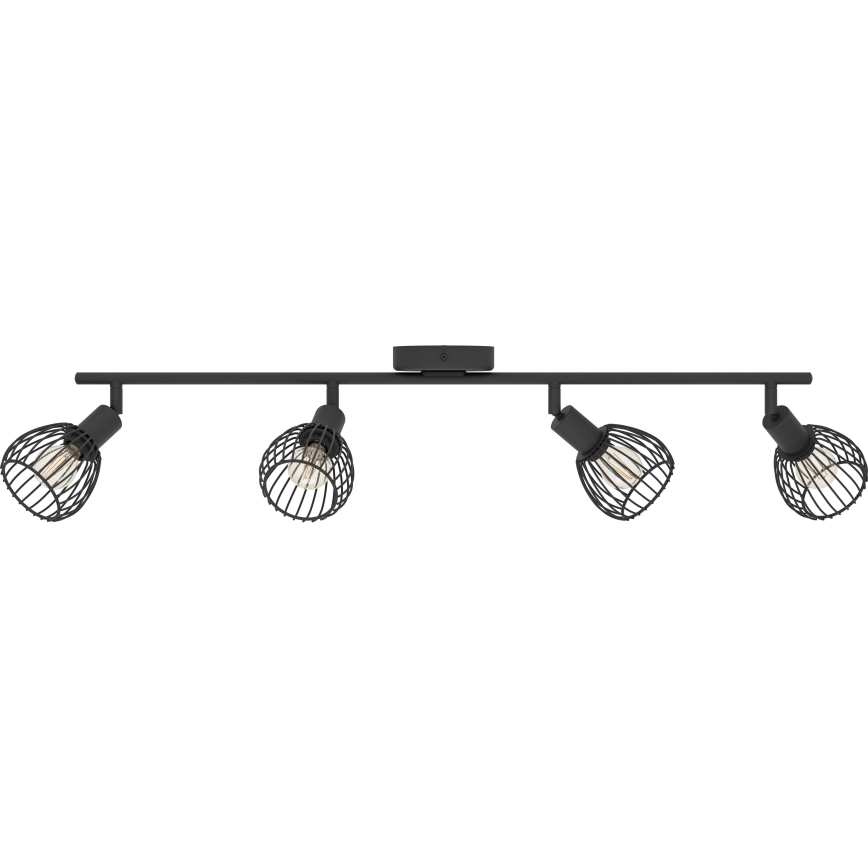 Eglo - Strahler 4xE14/40W/230V schwarz