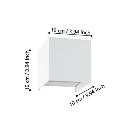 Eglo - LED-Wandleuchte 2xLED/1,5W/230V 3000K weiß