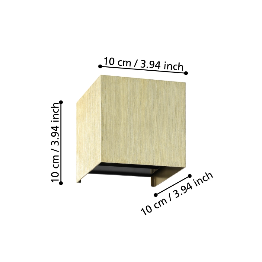 Eglo - LED-Wandleuchte 2xLED/1,5W/230V 3000K golden