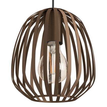 Eglo - Hängeleuchte mit Drahtseilabhängung, 3x E27/40W/230V, Bronze