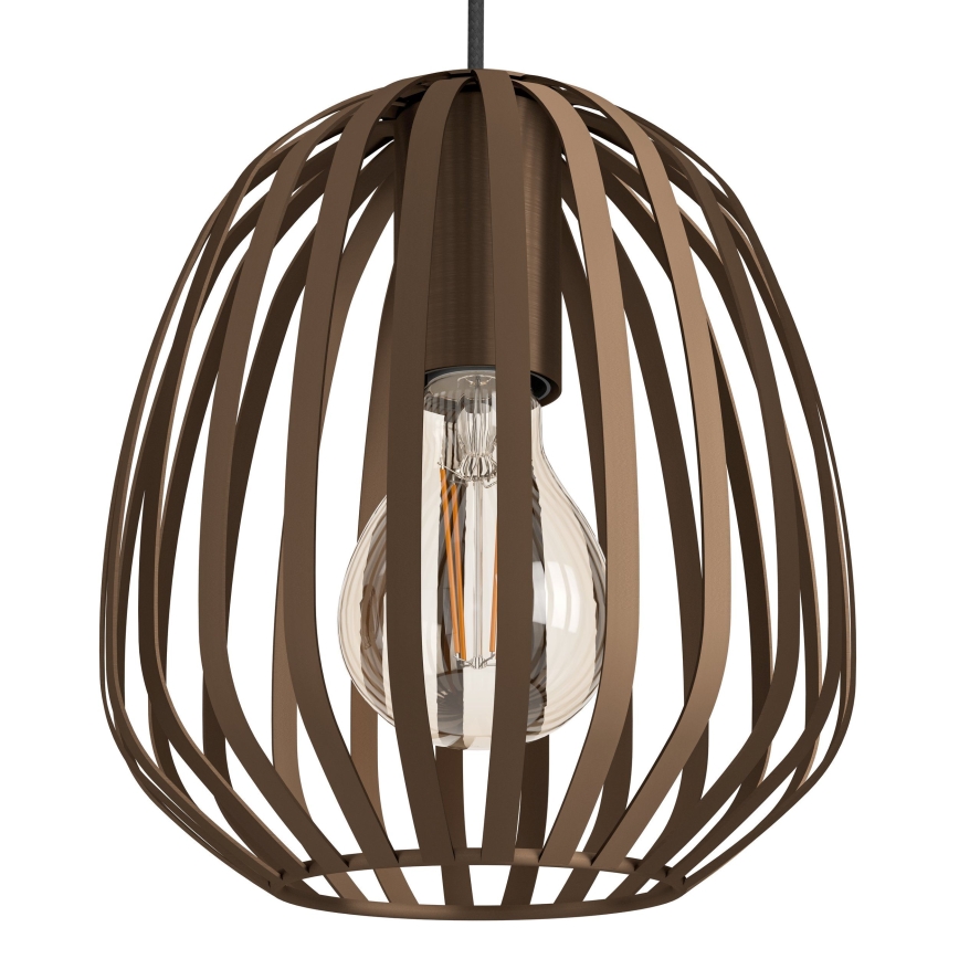 Eglo - Hängeleuchte mit Drahtseilabhängung, 3x E27/40W/230V, Bronze