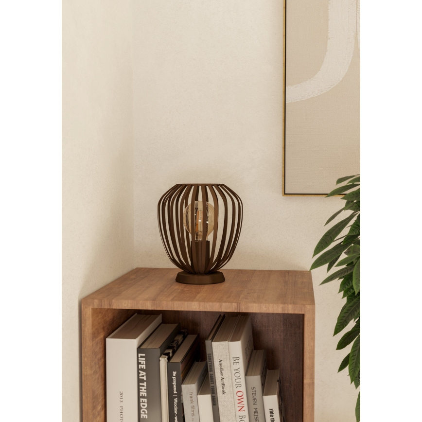 Eglo - Tischlampe 1xE27/40W/230V bronzefarben