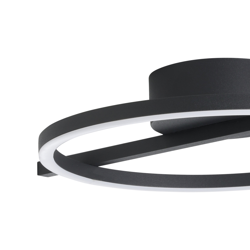 Eglo - Dimmbare LED-RGBW-Deckenleuchte LED/17W/230V 2700-6500K schwarz + Fernbedienung