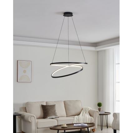 Eglo - LED-Kronleuchter LED/42W/230V 3000K schwarz