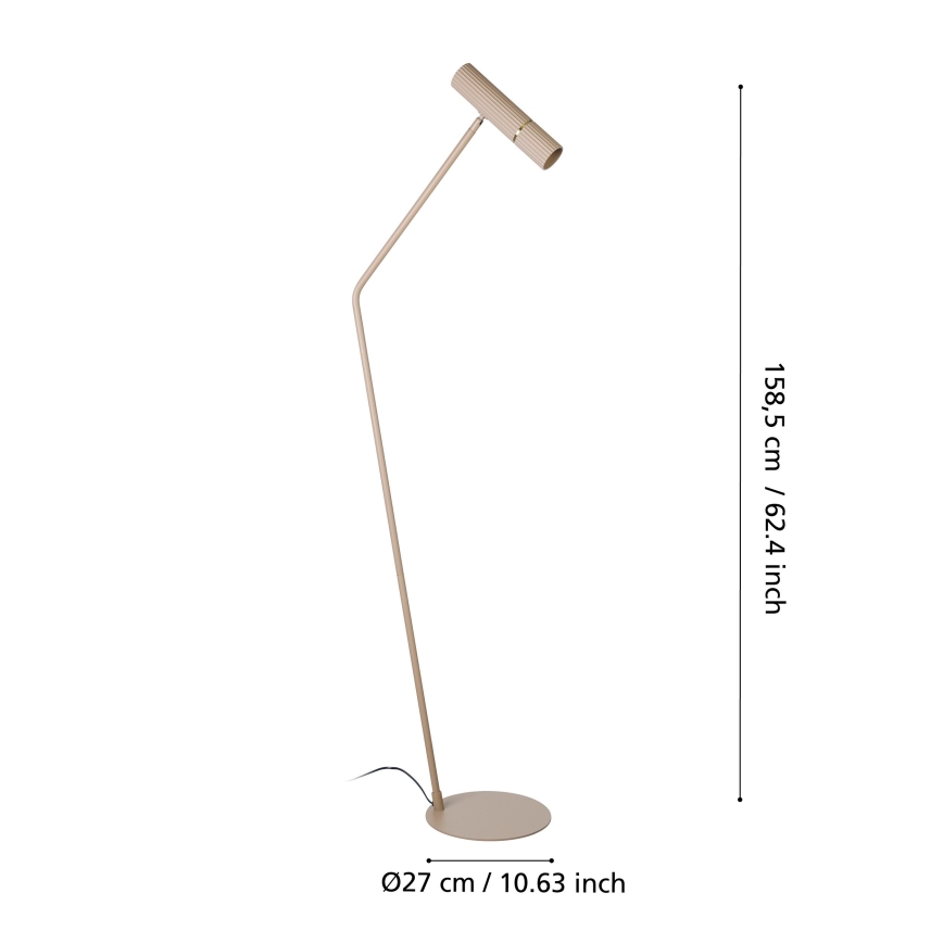 Eglo - LED-Stehleuchte 1xGU10/5W/230V 3000K beige
