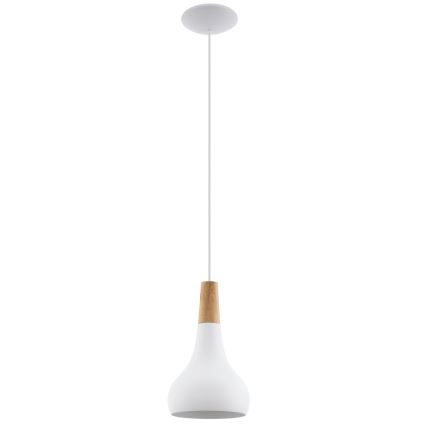 Eglo - Hängeleuchte 1xE27/60W/230V d 18 cm weiß