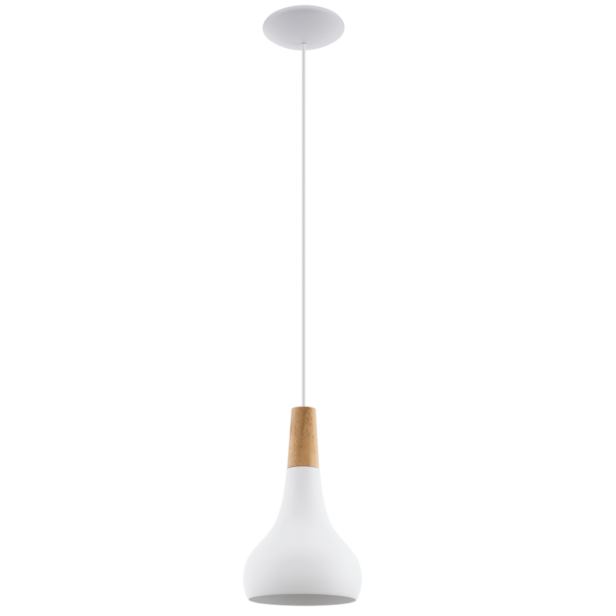 Eglo - Hängeleuchte 1xE27/60W/230V d 18 cm weiß
