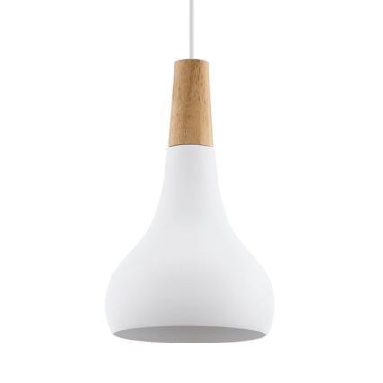Eglo - Hängeleuchte 1xE27/60W/230V d 18 cm weiß