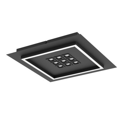 Eglo - Dimmbare LED-Deckenleuchte LED/21,4W/230V 2700-6500K schwarz + Fernbedienung