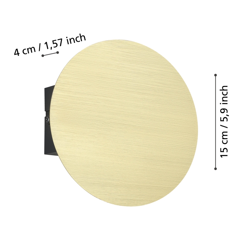 Eglo - LED-Wandleuchte LED/4W/230V 3000K golden