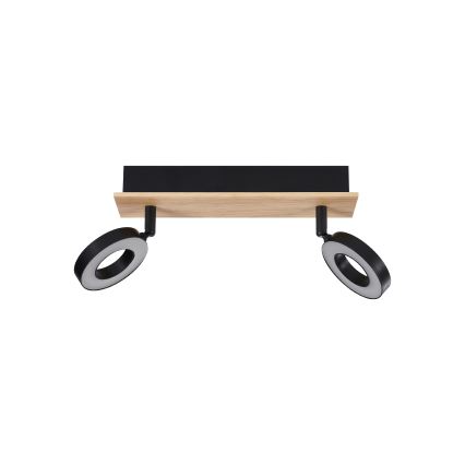 Eglo - LED-Spot 2xLED/4,2W/230V schwarz/braun