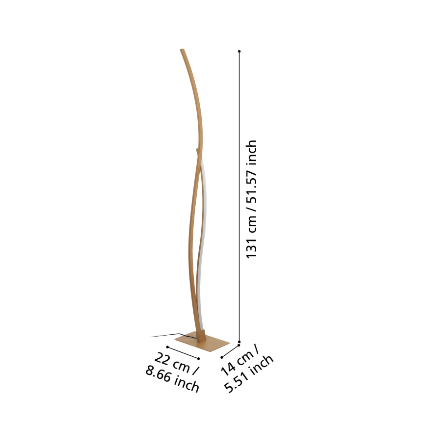 Eglo - LED-Stehleuchte LED/20W/230V 4000K beige